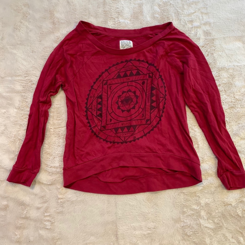 Red long sleeve small top